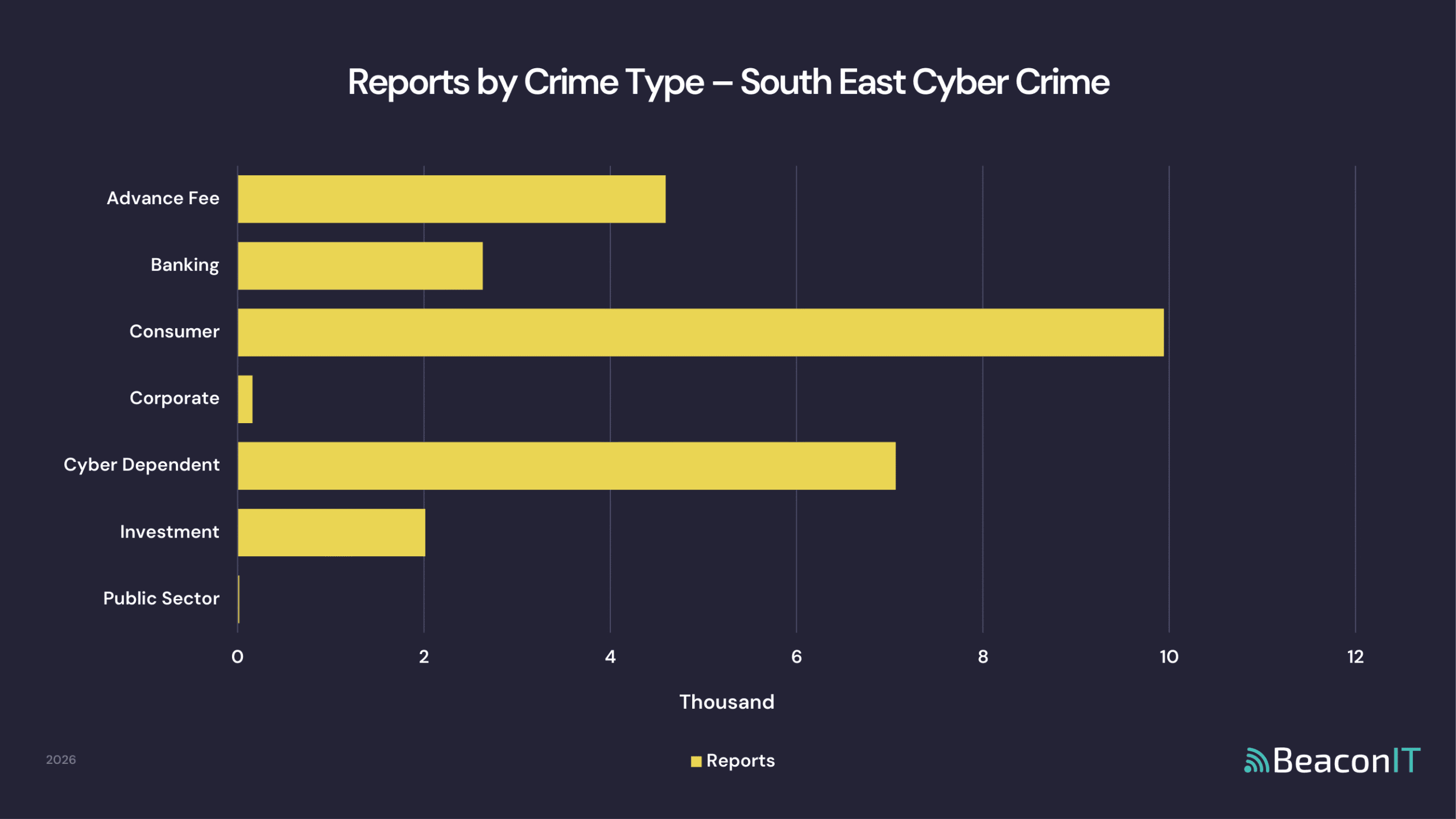 Reports by Crime Type - South East Cyber Crime